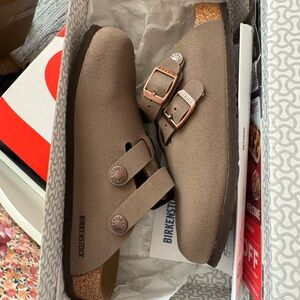Birkenstock Kay kids in Mocha color, size 34 EU, US 3-3.5.